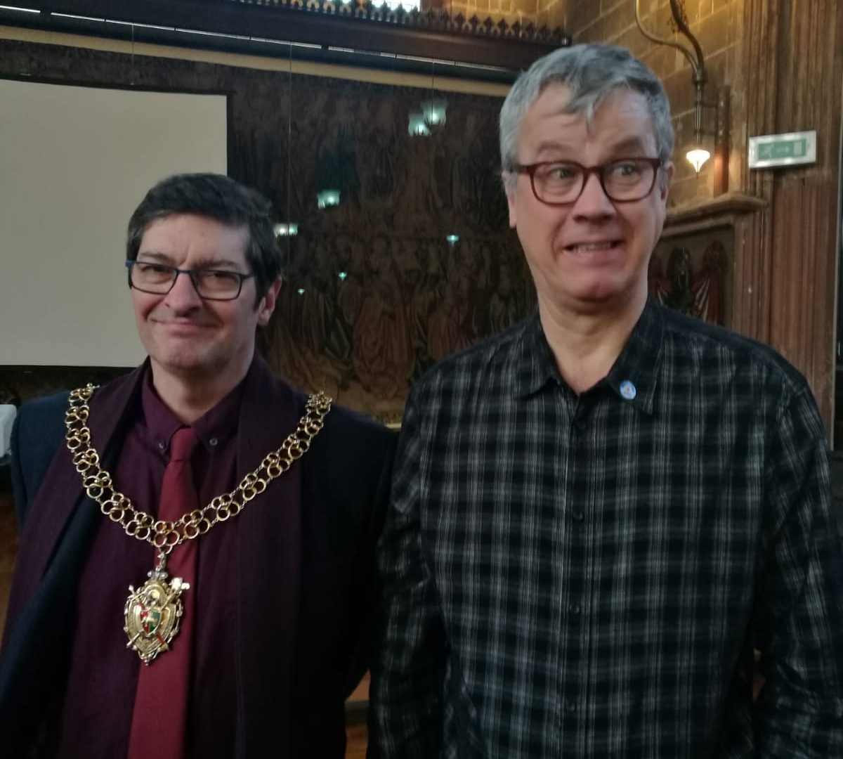 Bill with the Mayor of Coventry