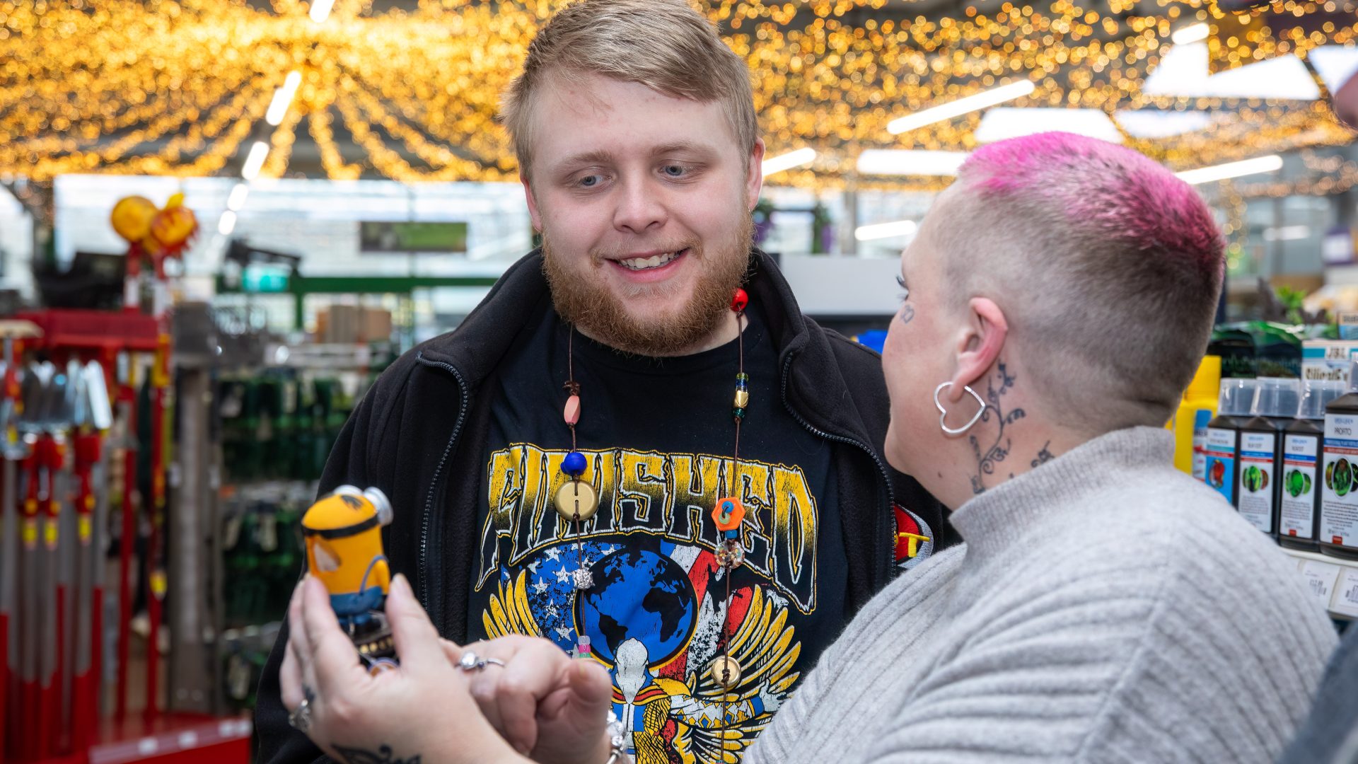 Andre at the garden centre