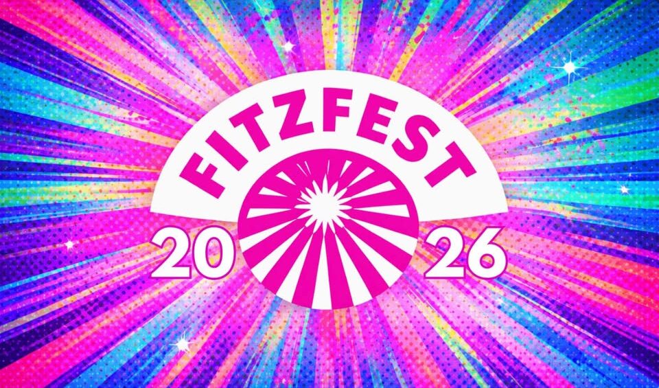 A pink and blue graphic says FitzFest 2026